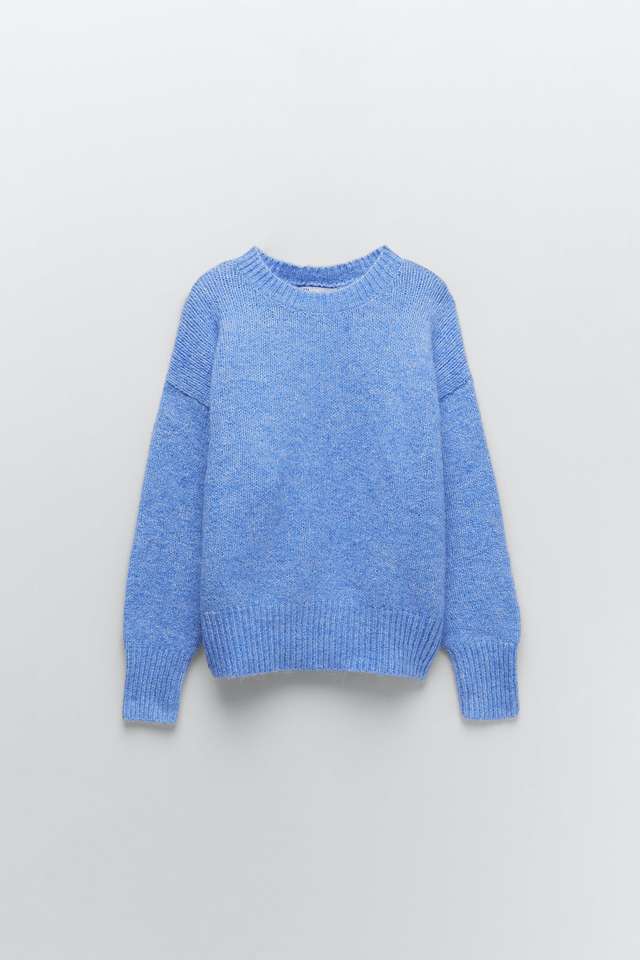 スフレヤーンハーフジップセーター（長袖）セットアップ可能