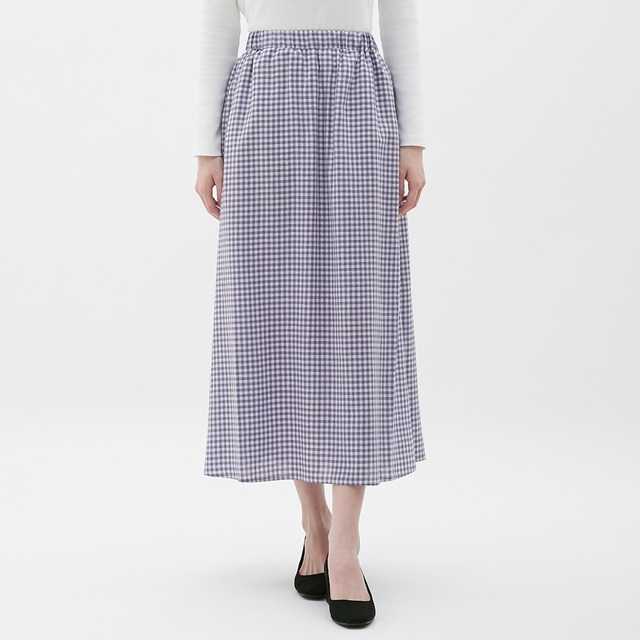 フロントボタンサーキュラースカート（ドット・丈標準76～80cm）