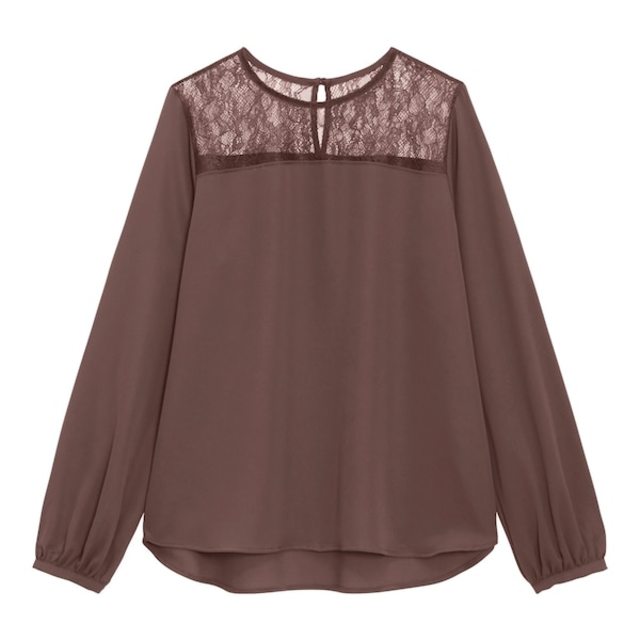 レースコンビネーションブラウス