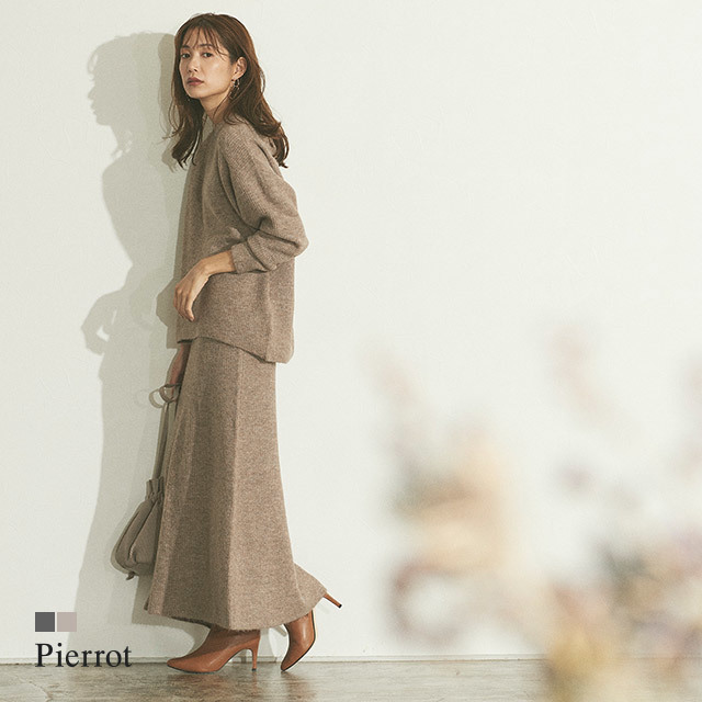 ふんわりウォッシャブルスカートセットアップ